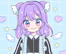 かわいい女の子や男の子のイラスト制作します SNS用画像/アイコン/配信活動/似顔絵などに イメージ2
