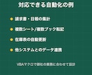 Excel/VBAで面倒な作業を自動化します 見積り無料|Excelマクロ作成・ヒアリング丁寧対応 イメージ3