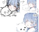 SNSアイコン用の可愛い女の子を描きます 心を込めて可愛く魅力的な女の子を描きます！ イメージ5