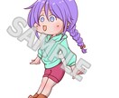 ミニキャライラスト制作します グッズやアイコンにも使えるカワイイイラスト！ イメージ4