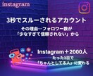印象を整えるインスタ＋2000フォロワー追加します 内容が届く前にスルーされないための、印象づくりの数字調整 イメージ1