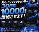 30日間Xのインプ10,000回以上増加させます 毎日Xのインプレッションを増やします。 イメージ1