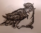 現役寿司職人が描く！粋で躍動感のある墨絵制作します 包丁を筆に持ち替え、動物など躍動感を一枚の紙に吹き込みます。 イメージ2