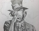 鉛筆画で好きなキャラクターを描きます 鉛筆画で描かれた手書きイラスト、1枚どうですか？ イメージ4