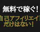 自己アフィリエイト以外で稼いだ方法教えます 無料で稼ぐ方法は自己アフィリエイトだけではない！ イメージ1