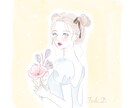 大人可愛いふんわりおしゃれなアイコンお描きします 名刺やSNSアイコンにご使用いただけます♪ イメージ3