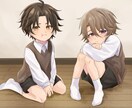 10代〜20代の男女を描きます デフォルメよりの絵柄がお好きな方へ イメージ5