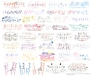 同人誌タイトル･文字デザイン･作字などを制作します 現役デザイナーにタイトルロゴ・ネームロゴをお任せください イメージ6