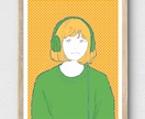 ポップでレトロなイラストを作成します SNS用のアイコンや、画像をレトロポップに仕上げます イメージ3
