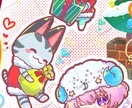 カラフルな1枚絵描きます ビビットカラーで可愛く明るい絵をお送りします！ イメージ4