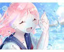 夏にぴったり！海辺で水遊びをする量産描きます お友達やオリキャラ同士のペア画にもぴったりです♡ イメージ3