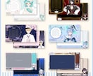 モデルの世界観に合わせた配信画面お作りします Vtuber、雑談配信画面、ゲーム配信画面、サムネイル等 イメージ4