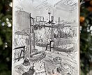カフェやお店の店内、ご自宅の絵を描きます お気に入りのお店やこだわりの家の絵を水彩画で描きます！ イメージ3