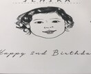 イラスト入り手形足形パネルを制作します バースデーフォトやお誕生日会に世界に一つのパネルを イメージ6