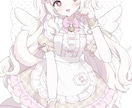 キュートな絵柄のイラストを制作いたします 甘めでふんわりした絵柄であなたのキャラを描かせて下さい♪ イメージ5