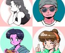 レトロポップで可愛いアイコン描きます ☆商用OK☆SNSにもオススメです！ イメージ7
