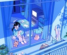 商用/EN OK◎レトロポップなイラスト描きます ◆動画サムネイル・ジャケット・グッズ・何でもご相談ください◆ イメージ4