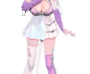 Vtuber美麗フルスクラッチ3Dモデル制作します 2Dそっくりで美麗＆ハイポリ気味の3Dモデル制作します イメージ9
