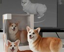 愛犬の写真をリアルなフィギア画像に変換します SNS映え抜群！うちの子だけの超リアル3Dアート イメージ1