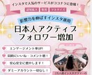 安心安全に日本人アクティブフォロワー増やします 「インスタで人気のサービスがココナラに進出！」10日間 イメージ1