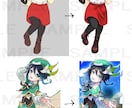 一枚絵イラストを描かせていただきます 立ち絵、ヘッダー、動画用サムネイルなどなど‼️ イメージ7
