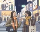 人物・動物+背景の１枚イラストを作成いたします お客様らしさを作品に取り入れ、あなただけの1枚にします イメージ2