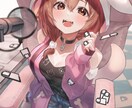可愛いキャラクターイラストをお描きします グッズ用、動画用、アイコン用など何でもご相談ください!! イメージ1