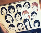 可愛いキャラクターのような似顔絵描きます 可愛い似顔絵をなるべく早くお届けします！ イメージ1