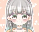 女の子アイコン描きます 3日から最長7日お渡し！お急ぎ便あり！お気軽にご相談ください イメージ1