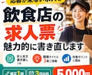 飲食店の求人票を魅力的に書き直します 応募が来ない求人を採用目線で読みやすく改善 イメージ1