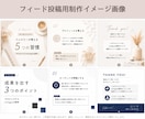 Instagram投稿画像作成、広告画像作成します 修正回数無制限｜Canva対応｜まずはご相談ください♪ イメージ4