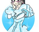 アイコンイラスト描きます 色々なタッチでキラキラアイコン描きます〜 イメージ1