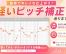 軽いピッチ補正を承ります 歌い直すほどでもないけど治ったらなぁ…という方向けです！ イメージ1