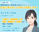 企業紹介など、各種アナウンスを担当します 商用利用可！自然なナレーションからキャラクターボイスまで！ イメージ1