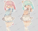 量産★ジャージメイドイラスト制作します 髪型自由！他パーツ組み合わせ豊富な量産イラスト作成致します イメージ8