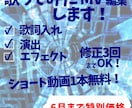 歌ってみたMV.オリジナルPV制作致します 実績集め中！丁寧仕上げで、曲の世界観を映像化致します！ イメージ1