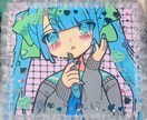 ポップでかわいいアナログイラストをお届けします お部屋にかわいいイラストを飾りたい方に！ イメージ3