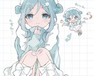 お試し★2000円★で腰あたりまで描きます ゆるふわ雰囲気のイラストを描きます♪ イメージ1