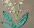 お好きな物に刺繍します 名前、ワンポイントアップリケ、リボン素材で刺すリボン刺繍など イメージ3