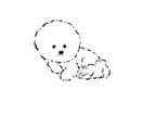 モノクロシンプル◉お洒落なペットの似顔絵描きます 高画質データ納品/ロック画面やグッズ制作に/印刷して飾れる イメージ1