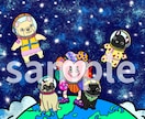 派手かわな個性派イラスト描きます 見た瞬間ワクワクする世界観！世界で一つだけの作品 イメージ2