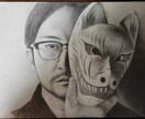 人物、ペット似顔絵作成します 細密鉛筆模写！SNSや名刺等にご活用ください イメージ1