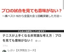 体験版/全国経験者が3ヶ月間テニスコンサルします 【格安】テニスコンサル1週間お試し【プロの前に俺を通れ】 イメージ4