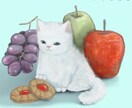ペットの似顔絵、お好みのイラスト描きます 花と猫のマッチしたイラストはいかがですか？ イメージ5