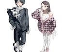 商用利用◎キャラクター立ち絵・全身絵制作します TRPG等で使用可◎質感に自信あります！ イメージ2