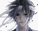 男性キャラ限定でアイコン描きます 男性キャラ、バストアップまで(手なし)限定のSNS用アイコン イメージ1