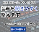 YouTube音声を聞きやすく整音します プロ現場の技術で、聞き取りやすくクリアな音声へ仕上げます イメージ1
