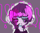 ポップで病みかわなイラスト描きます あなただけの個性をアイコンにしてみせます イメージ3