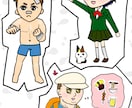 レトロ少女漫画風♪　ぷにカワイイ♪　４コマ描きます 絵柄は２種類！　商用、個人サイト、SNS用にどうぞ♪♪ イメージ2