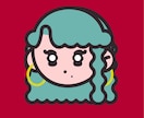 商用OK！ポップなテイストの人物アイコンを描きます 目が引くアイコンでその人の魅力を伝えます！ イメージ7